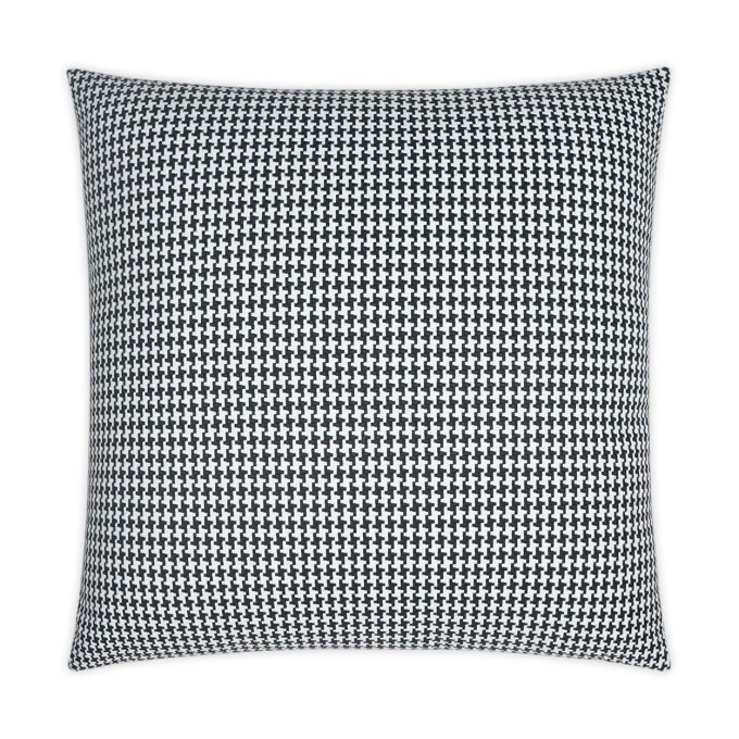 Bedford Black Outdoor Pillow 22x22  by DV Kap