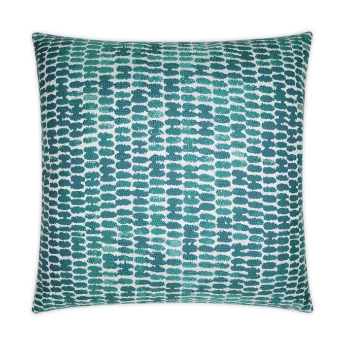 Reach Turquoise Outdoor Pillow 22x22  by DV Kap