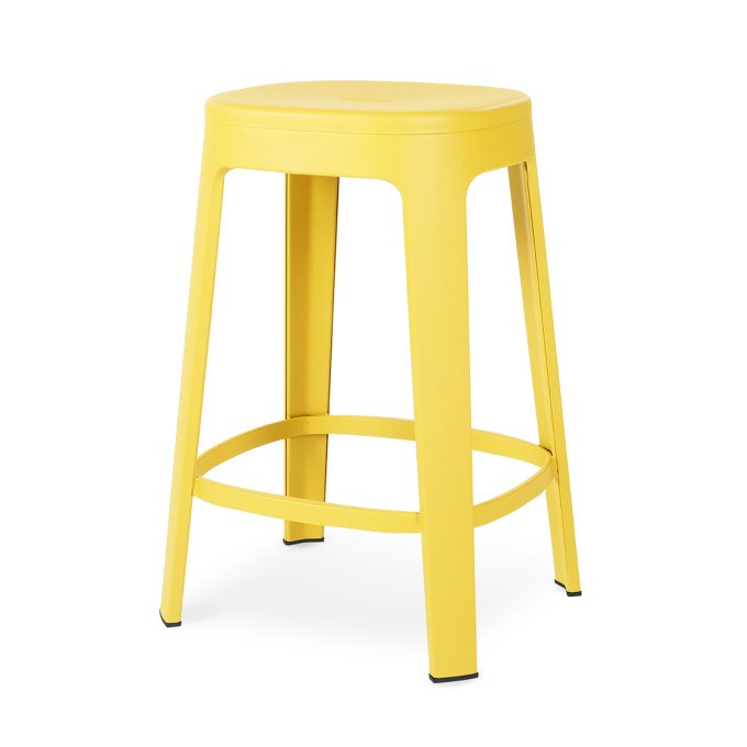 Ombra Backless Counter Stool - Yellow