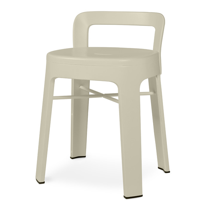 RS Barcelona Ombra Low Stool With Back - Gray