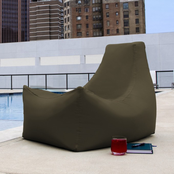 Juniper Outdoor Patio Bean Bag Chair - Taupe
