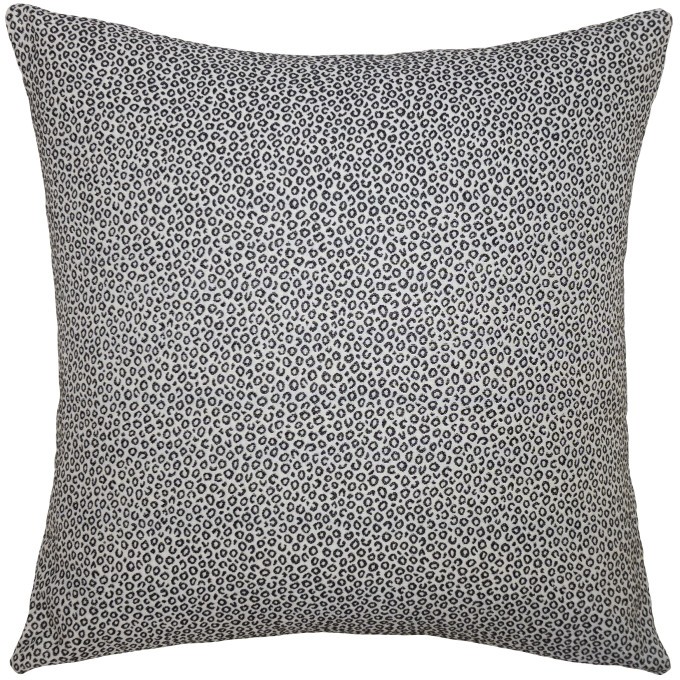 Birds Eye Ebony Outdoor Pillow  by Square Feathers