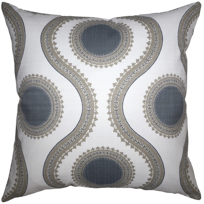 Dominica Smoke Outdoor Pillow  by Square Feathers