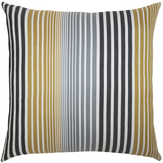 Multi Neutral Outdoor Pillow  by Square Feathers