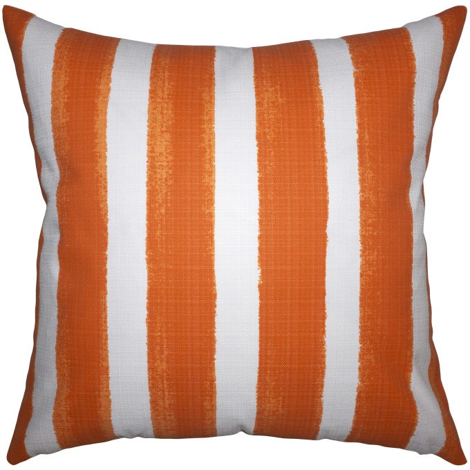 Nassau Orange Outdoor Pillow  by Square Feathers