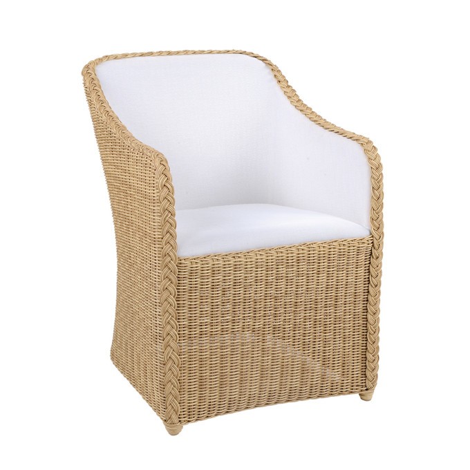 Kingsley Bate Quogue Wicker Dining Armchair