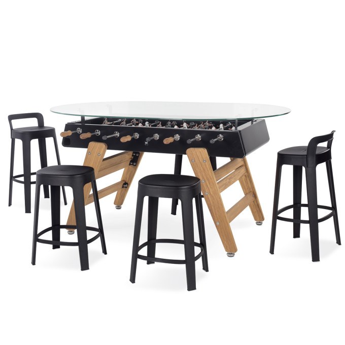 RS3 Wood Foosball Dining Table - Black