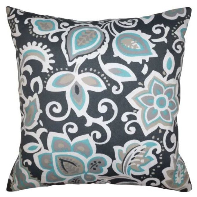 Sarasota Gray Outdoor Pillow