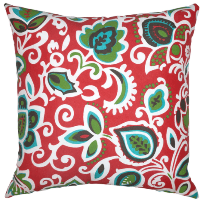 Sarasota Red Outdoor Pillow