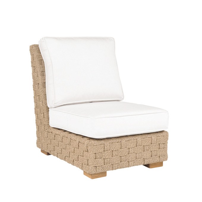 Kingsley Bate St. Barts Wicker Sectional Armless Chair