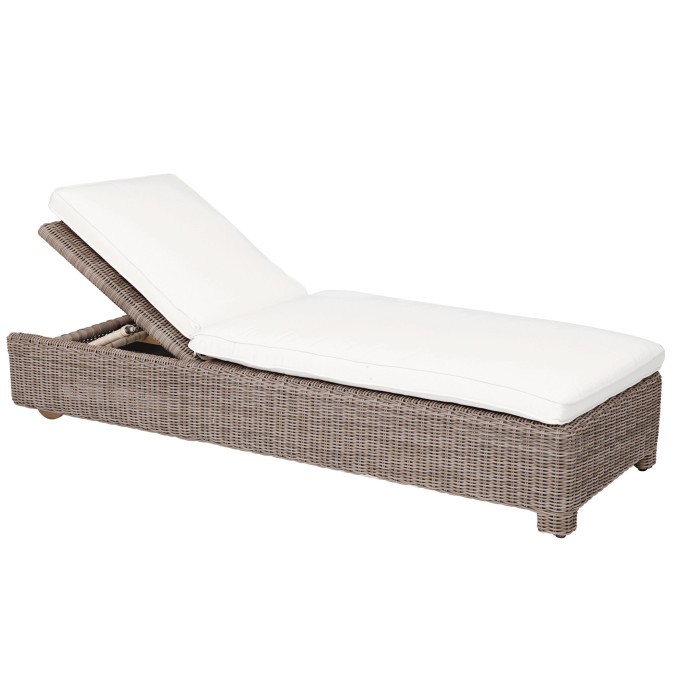 Sag Harbor Woven Adjustable Chaise Lounge w/Wheels