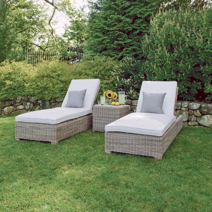 Woven Chaise Lounge Chairs