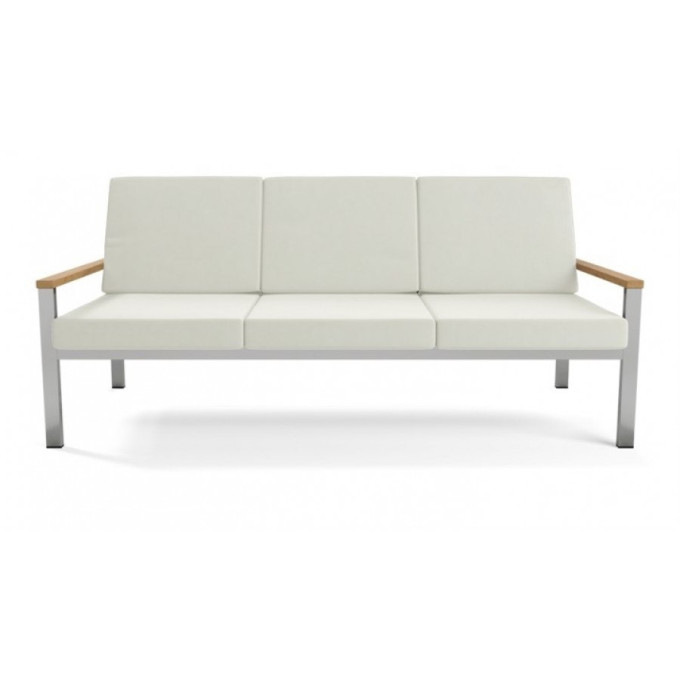 Barlow Tyrie Equinox Stainless Steel Deep Seating Sofa  by Barlow Tyrie