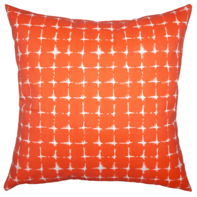 Tampa Orange Outdoor Pillow