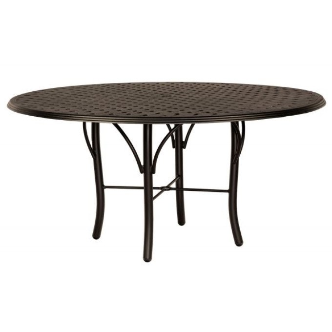 Thatch Complete 60" Round Umbrella Dining Table