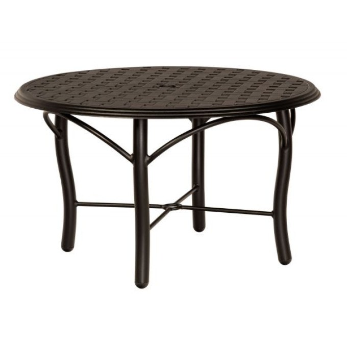 Woodard Thatch Aluminum Complete Round Coffee Table