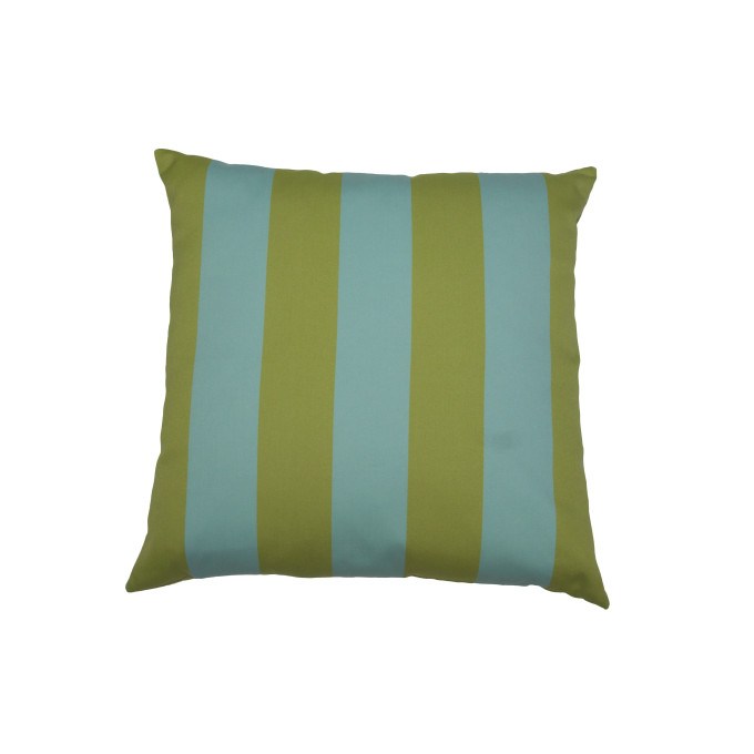 Turks and Caicos Stripes Outdoor Pillow  by Square Feathers