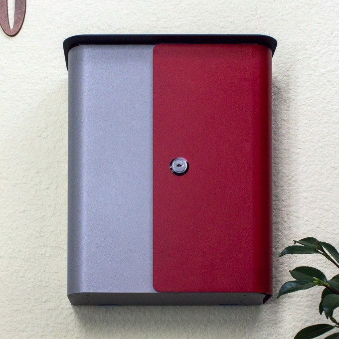 Vista Locking Mailbox - Red  by Qualarc