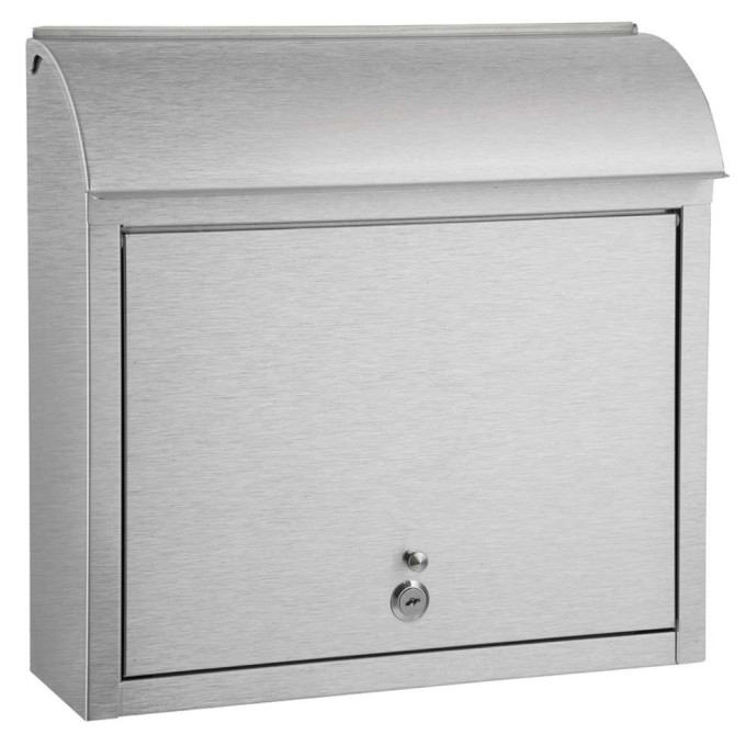 Compton Locking Stainless Steel Mailbox  by Qualarc