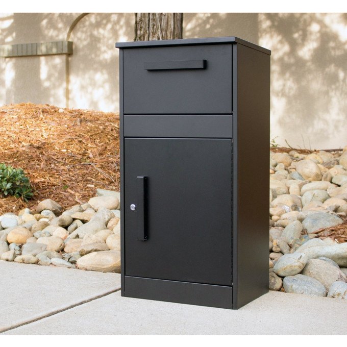 Parcel Defender Freestanding Locking Mailbox  by Qualarc