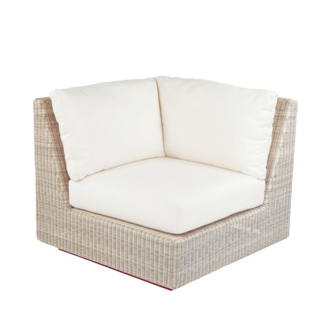 Kingsley Bate Westport Wicker Sectional - Corner Chair and Left/Right Side