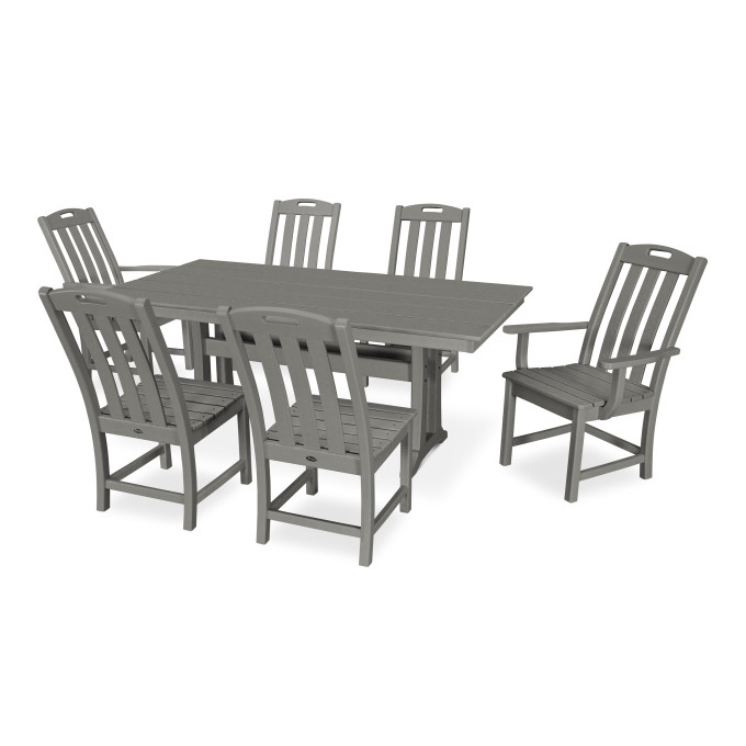 Trex® Outdoor Furniture™ Yacht Club 7-Piece Farmhouse Trestle Dining Ensemble  by Trex Outdoor Furniture