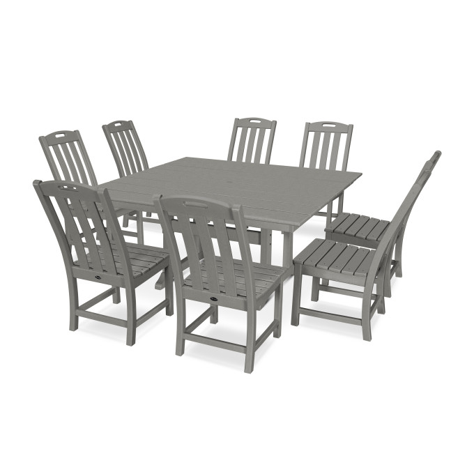 Trex® Outdoor Furniture™ Yacht Club 9-Piece Farmhouse Trestle Side Chair Dining Ensemble  by Trex Outdoor Furniture