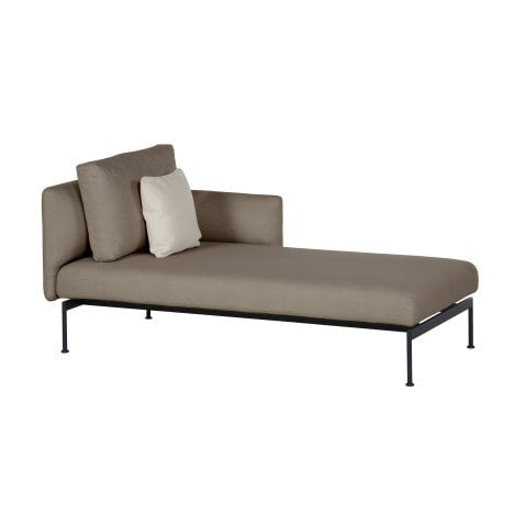 Barlow Tyrie Layout Stainless Steel Deep Seating Single Chaise  by Barlow Tyrie