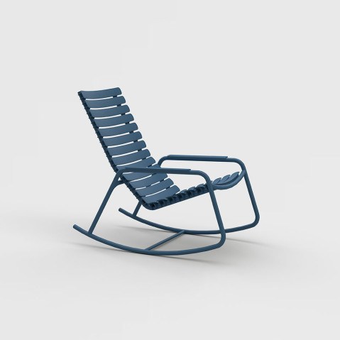 Reclips Rocking Chair in Sky Blue with Sky Blue Armrests