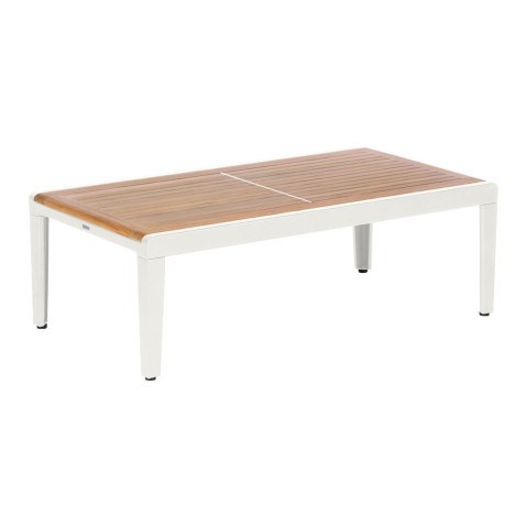 Barlow Tyrie Aura Teak and Aluminum Low Coffee Table 120 Cover  by Barlow Tyrie