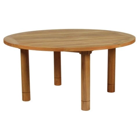 Barlow Tyrie Drummond Teak 59" Round Dining Table  by Barlow Tyrie