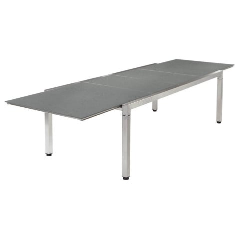 Barlow Tyrie Equinox Stainless Steel Extending Dining Table 360