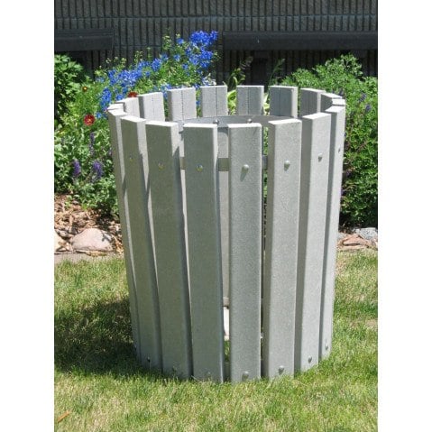 Frontera Recycled Plastic Trash Receptacle  by Plastic Recycling of Iowa