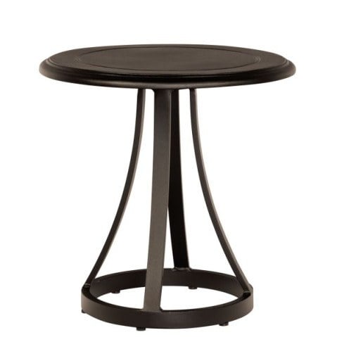 Woodard Solid Cast Aluminum 22" Round End Table