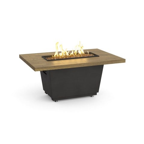 Cosmopolitan Rectangle Fire Pit Table (Reclaimed Wood)