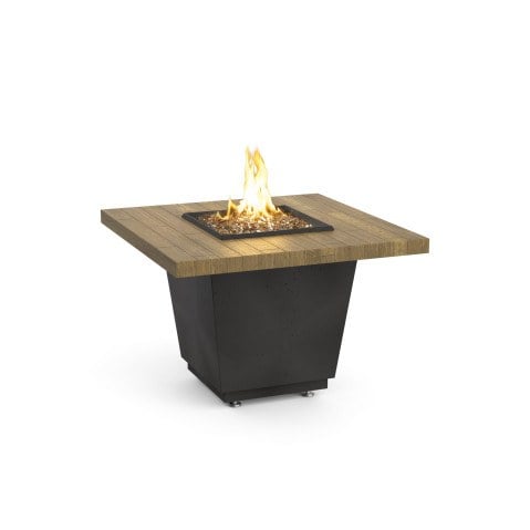 Cosmopolitan Square Fire Pit Table (Reclaimed Wood)
