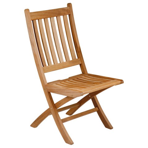 Barlow Tyrie Ascot Teak Folding Dining Side Chair  by Barlow Tyrie