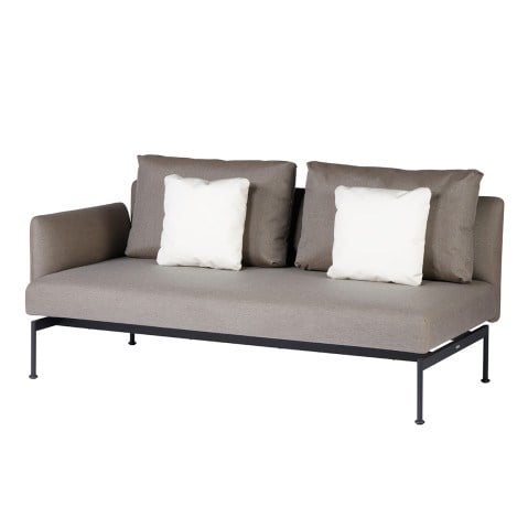 Barlow Tyrie Layout Stainless Steel Deep Seating Double Seat - One Arm