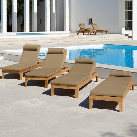 Barlow Tyrie Cushion for the Capri, Equinox, and Monaco Sun Loungers  by Barlow Tyrie