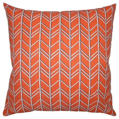 Carlo Orange Outdoor Pillow