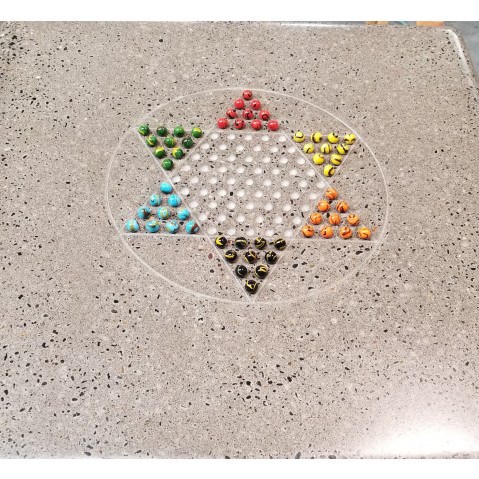 Stone Age Chinese Checkers Table 