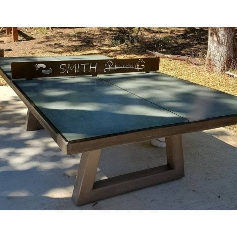 Stone Age Trapezoid Table Tennis Table in Green