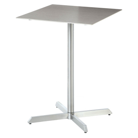 Barlow Tyrie Equinox Stainless Steel High Dining Table 70  by Barlow Tyrie