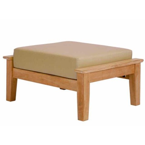 Barlow Tyrie Haven Teak Ottoman Cover  by Barlow Tyrie