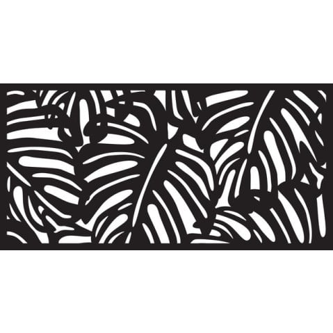 Monstera Indoor Outdoor Decorative Relief Wall Art - 2 Pack  by OutDeco