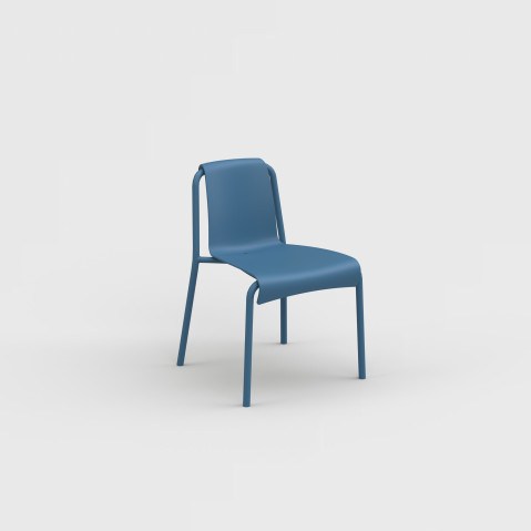 Nami Dining Side Chair pictured in Sky Blue