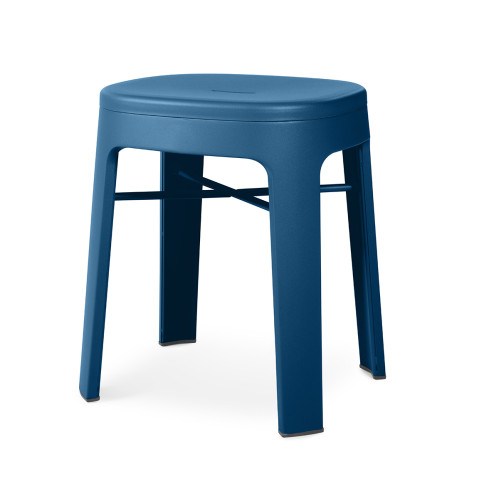 Ombra Backless Low Stool - Blue