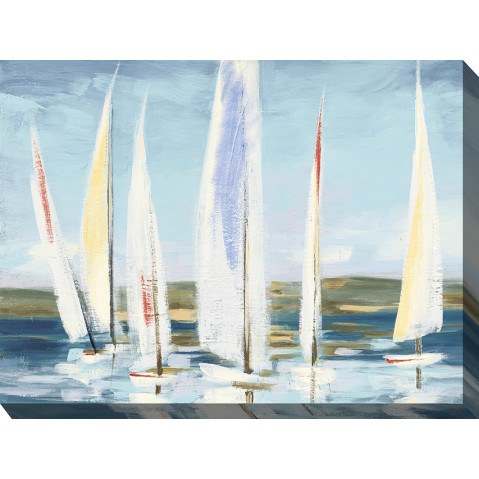 West of the Wind Outdoor Canvas 40"x30" Wall Art - Wind in the Sails