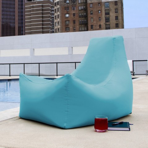Juniper Outdoor Patio Bean Bag Chair - Light Blue