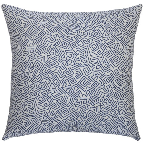 Mix Maze Royal Outdoor Pillow  by Square Feathers